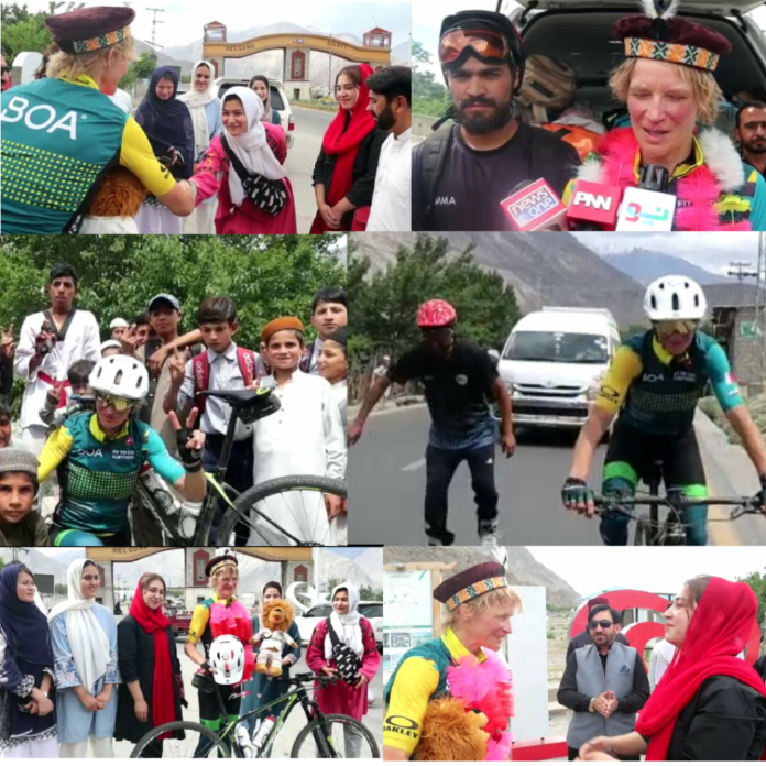 Austrian women reached by cycling in five days